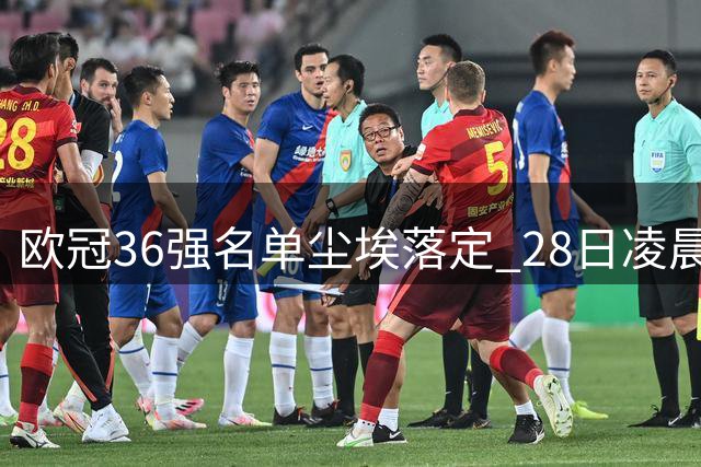 欧冠36强名单尘埃落定 28日凌晨将举行分组抽签